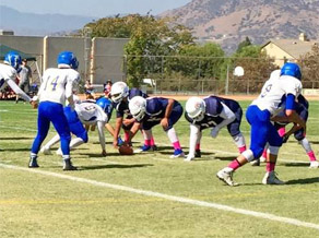 Lancers win first league game 40-32