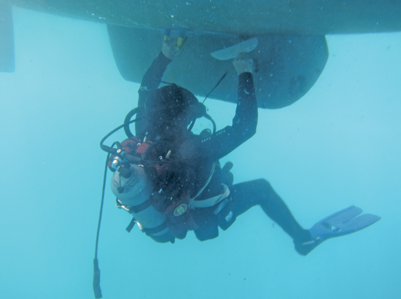 Underwater column: Hull cleaning—that looks like fun