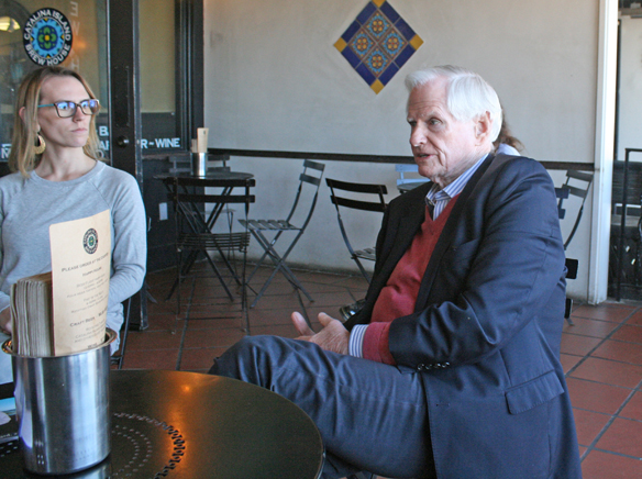 School board candidate visits Avalon