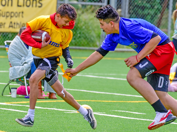 Flag football crowns season champs