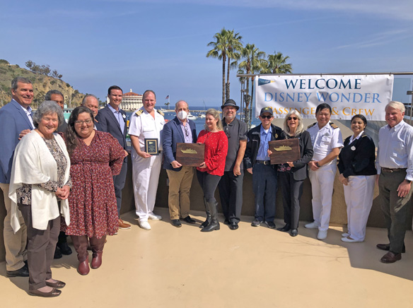 Avalon welcomes cruise ship Disney Wonder