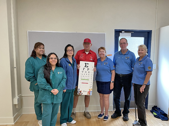 Avalon Lions Club checks sight of Avalon School children